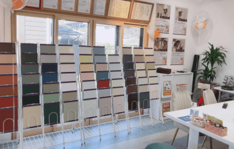 塗り上がりの色合いを見る